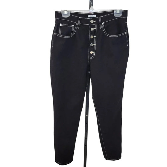 Revolve We Wore What The Danielle Straight Jeans Size 30 Black - Picture 2 of 8